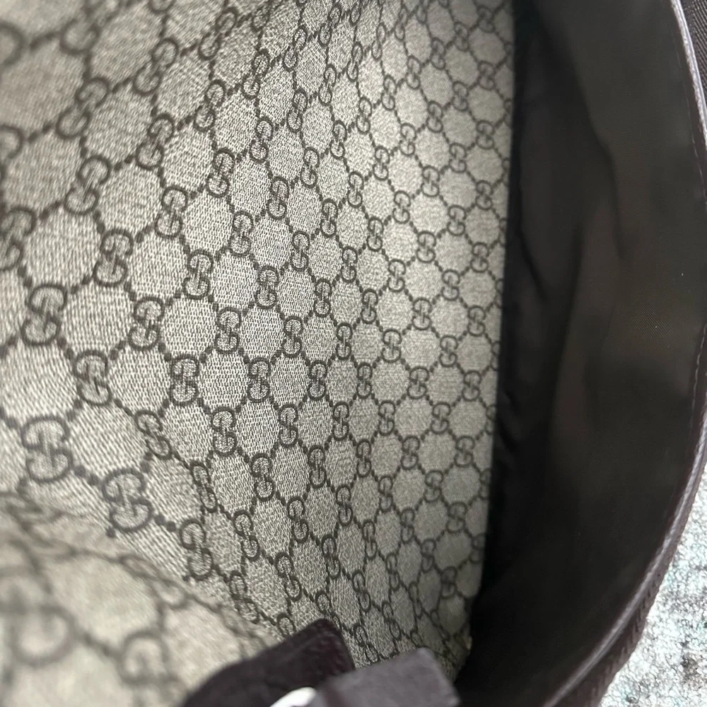 Gucci Brown GG Supreme Coated Canvas Diaper Bag (2019)